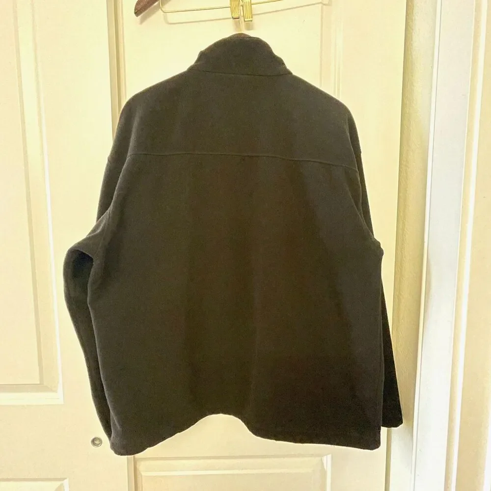 New Balance Men's Black Sherpa Fleece Funnel Neck Full-Zip Jacket coat Size L - Picture 3 of 12